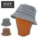 ハフ 帽子 レディース 【割引クーポン配布中】 HUF (ハフ) ハット WATSON TWEED BUCKET HAT CAP バケットハット キャップ 帽子 ブラック ブラウン S/M L/XL HT00669 【単品購入の場合はネコポス便発送】【RCP】