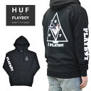 【割引クーポン配布中】 HUF PLAYBOY ハフ プレイボーイ パーカー BUNNY TT P/O HOODIE フリース スウェット メンズ S-XL ブラック PF00380 【RCP】【在庫一掃】