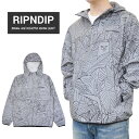  RIPNDIP (リップンディップ) ジャケット NERMAL LEAF REFLECTIVE ANORAK JACKET アノラックジャケット ナイロンジャケット メンズ S-XL リフレクティブ RND4506 