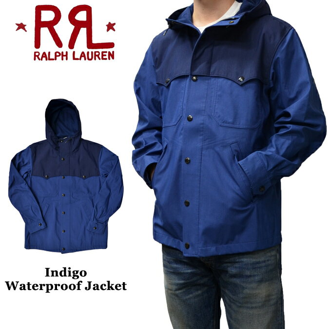 【割引クーポン配布中】 RRL (ダブルアールエル) Ralph Lauren ラルフローレン INDIGO WATERPROOF JACKET マウンテンパーカー インディゴ ウォータープルーフ ジャケット メンズ アウター 【あす楽対応】【RCP】【バーゲン】