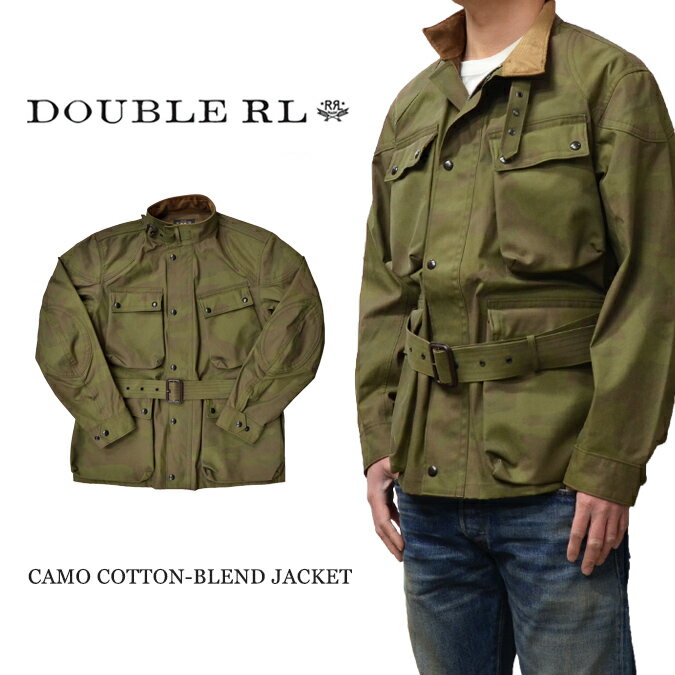 ラルフローレン 【割引クーポン配布中】 RRL (ダブルアールエル) Ralph Lauren ラルフローレン CAMO COTTON BLEND JACKET カモ コットンブレンド ジャケット ミリタリージャケット 迷彩柄 メンズ アウター 【あす楽対応】【RCP】【バーゲン】