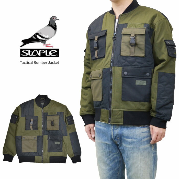 【割引クーポン配布中】 STAPLE ステイプル ジャケット TACTICAL BOMBER JACKET ボンバージャケット MA-1 中綿ジャケット アウター メンズ 長袖 オリーブ M-XL 2011O6317 【あす楽対応】【セー…