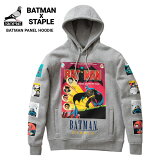 ڳݥ STAPLE  BATMAN (ƥץ  Хåȥޥ) ѡ BATMAN PANEL HOODIE ץ륪С ѡ å ե꡼ 졼 L-2XL 2209H10834 ڤбۡRCP