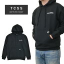  TCSS (ティーシーエスエス) パーカー INSTITUTE HOODY スウェット フリース 長袖 メンズ S-XL ブラック FC2040 