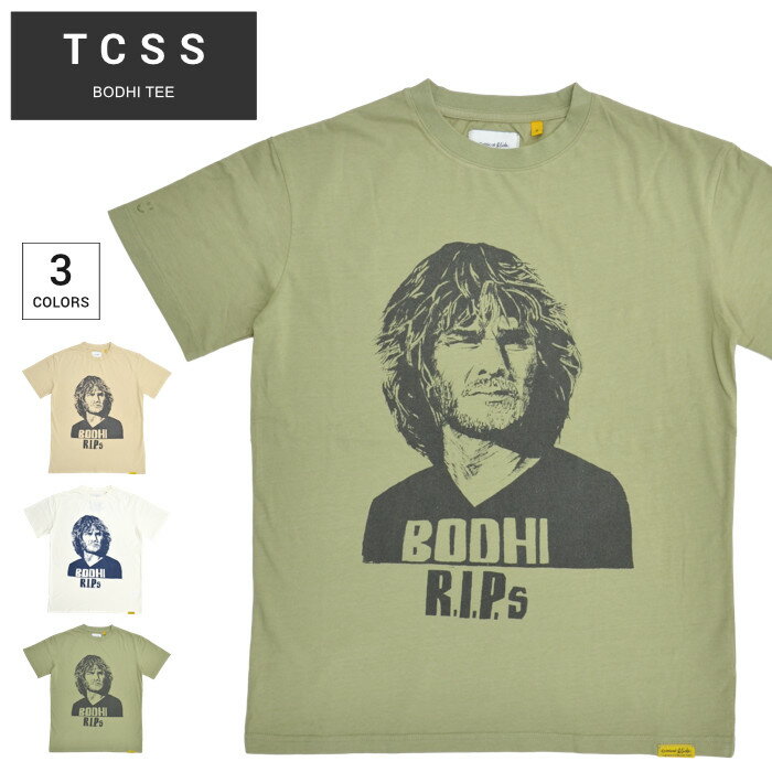 【割引クーポン配布中】 TCSS (ティーシーエスエス) Tシャツ BODHI T-SHIRT TEE 半袖 トップス カットソー メンズ S-XL ベージュ ホワイト カーキ J20TE006 【単品購入の場合はネコポス便発送】【RCP】【バーゲン】