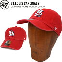 【割引クーポン配布中】 47 キャップ 039 47 (フォーティーセブン) CARDINALS HOME 47 CLEAN UP CAP クリーンナップ キャップ 帽子 RED 【あす楽対応】【RCP】