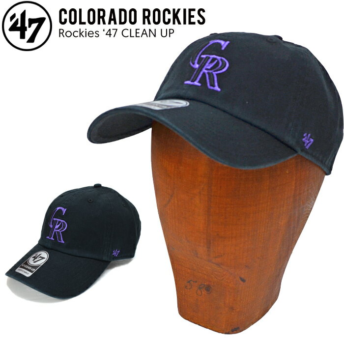  47 キャップ '47 フォーティーセブン ROCKIES 47 CLEAN UP CAP クリーンナップ キャップ 帽子 ストラップバックキャップ MLB ロッキーズ 