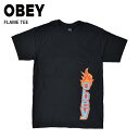  OBEY (オベイ) FLAME TEE Tシャツ 半袖 メンズ クルーネックTシャツ ティーシャツ ストリート スケート 