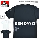 ベンデイビス ペアTシャツ 【割引クーポン配布中】 BEN DAVIS (ベンデイビス) Tシャツ INDUSTRIAL LOGO EXS S/S TEE 半袖 カットソー トップス メンズ ブラック ホワイト M-XL C-1580044 【単品購入の場合はネコポス便発送】【RCP】