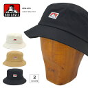 【割引クーポン配布中】 BEN DAVIS (ベンデイビス) ハット LOGO TWILL CLASSIC HAT 帽子 バケットハット キャップ BDW-9478 【単品購入の場合はネコポス便発送】【RCP】