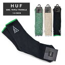  HUF (ハフ) ソックス EMB. TRIPLE TRIANGLE 1/4 SOCK 靴下 メンズ スケートソックス ショートソックス クルーソックス SK00626 