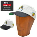 【割引クーポン配布中】 HUF × MARVEL (ハフ × マーベル) キャップ WOLVERINE SNAPBACK HAT CAP 帽子 スナップバックキャップ 6パネルキャップ ホワイト HT00692 【あす楽対応】【RCP】