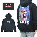 【割引クーポン配布中】 HUF × MARVEL (ハフ × マーベル) パーカー WEAPON X P/O HOODIE フリース スウェット メンズ S-XL ブラック PF00557 【あす楽対応】【RCP】