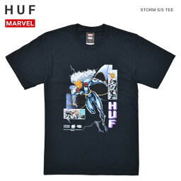 【割引クーポン配布中】 HUF × MARVEL (ハフ × マーベル) Tシャツ STORM S/S TEE 半袖 カットソー トップス メンズ S-XL ブラック TS01893 【単品購入の場合はネコポス便発送】【RCP】