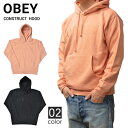  OBEY (オベイ) CONSTRUCT HOOD プルオーバー パーカー スウェット フリース メンズ ストリート スケート 