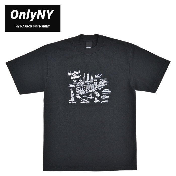 ONLY NY (オンリーニューヨーク) Tシャツ NY HARBOR S/S T-SHIRT TEE 半袖 カットソー アメリカ直営店買付の本物/正規品 サイズ（平置cm） Sサイズ　着丈67cm 身幅48cm 袖丈(肩上から)22cm 肩幅46cm Mサイズ　着丈68cm 身幅51cm 袖丈(肩上から)22cm 肩幅49cm Lサイズ　着丈69cm 身幅55cm 袖丈(肩上から)22cm 肩幅55cm XLサイズ　着丈70cm 身幅61cm 袖丈(肩上から)23cm 肩幅59cm ※当店平置きにて採寸しております為、多少の誤差はご了承ください。 フロントにニューヨークハーバーをイメージしたグラフィックを落とし込んだデザイン。 ボディにはガーメントウォッシュ加工が施されています。 シンプルでストリートにも映える1枚。 素材/100% コットン 状態/新品■ ブランド説明 ONLY NY / オンリーニューヨーク ニューヨーク発のストリートブランド。 グラフィティ、ヴィンテージや様々なカルチャーをルーツに展開されるコレクションは 多くのファンから支持されているブランド。 ■ アイテム説明 NY HARBOR S/S T-SHIRT フロントにニューヨークハーバーをイメージしたグラフィックを落とし込んだデザイン。 ボディにはガーメントウォッシュ加工が施されています。 シンプルでストリートにも映える1枚。 アイテム：NY HARBOR S/S T-SHIRT 素材：100% コットン 生産国：USA カラー：ブラック 状態：新品 ※商品によっては紙タグ、プライスタグなどが取れてしまっている商品もございます。 ※お客様のPCモニターによって、実際の商品の色合いと異なって見える場合がございます。 予めご了承くださいませ。 ■ サイズ サイズ S M L XL 着丈 67cm 68cm 69cm 70cm 身幅 48cm 51cm 55cm 61cm 袖丈（肩上から） 22cm 22cm 22cm 23cm 肩幅 46cm 49cm 55cm 59cm ※ 当店平置きにて採寸しております為、多少の誤差はご了承くださいませ。