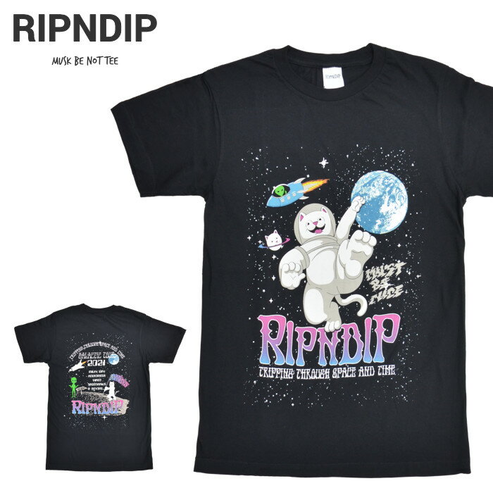  RIPNDIP (リップンディップ) Tシャツ MUSK BE NOT TEE 半袖 カットソー トップス S-XL ブラック RND6070 