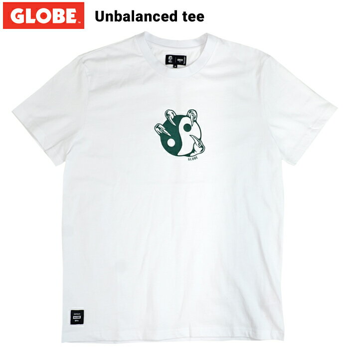  GLOBE (グローブ) Tシャツ Unbalanced Tee 半袖 カットソー トップス メンズ M-XL ホワイト GB02330001 