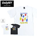 楽天NAKED-STORE【割引クーポン配布中】 ONLY NY （オンリーニューヨーク） Tシャツ PAPER RUN T-SHIRT TEE 半袖 カットソー トップス メンズ S-XL ブラック ホワイト 【単品購入の場合はネコポス便発送】【RCP】【バーゲン】