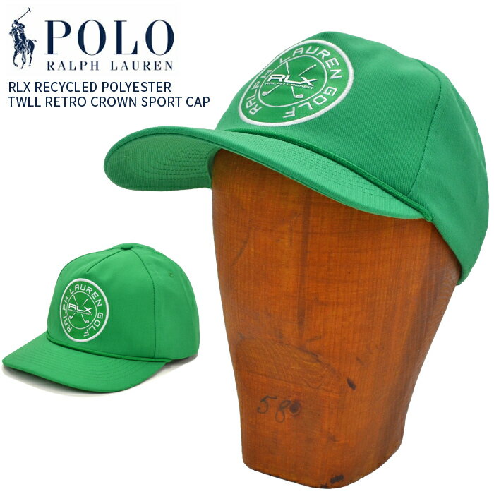 【割引クーポン配布中】 RLX GOLF Ralph Lauren (アールエルエックス ゴルフ ラルフローレン) キャップ 5-PANEL SPORT CAP ロゴパッチ 5パネルキャップ スナップバックキャップ グリーン POLO GOLF 【あす楽対応】【RCP】