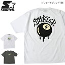 【割引クーポン配布中】 STARTER BLACK LABEL (スターター ブラックレーベル) Tシャツ ビリヤードプリントTシャツ S/S TEE 半袖 カットソー トップス M-XL ST-ST163 【単品購入の場合はネコポス便発送】【RCP】