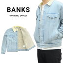 【割引クーポン配布中】 BANKS JOURNAL バンクス ジャーナル ジャケット MOMENTO JACKET デニムジャケット ボアジャケット S-XL ブルー WJT0057 メンズ 【あす楽対応】【バーゲン】