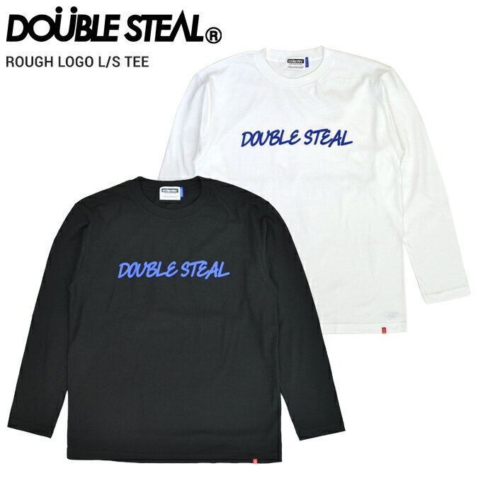 ڳݥ DOUBLE STEAL (֥륹ƥ) T ROUGH LOGO L/S T-SHIRT TEE T Ĺµ åȥ ȥ꡼  ñʹξϥͥݥȯۡRCP