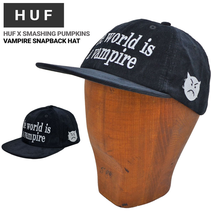 【割引クーポン配布中】 HUF × Smashing Pumpkins (ハフ × スマッシング・パンプキンズ) キャップ VAMPIRE SNAPBACK HAT CAP 帽子 スナップバックキャップ 6パネルキャップ HT00791 【あす楽対応】【RCP】