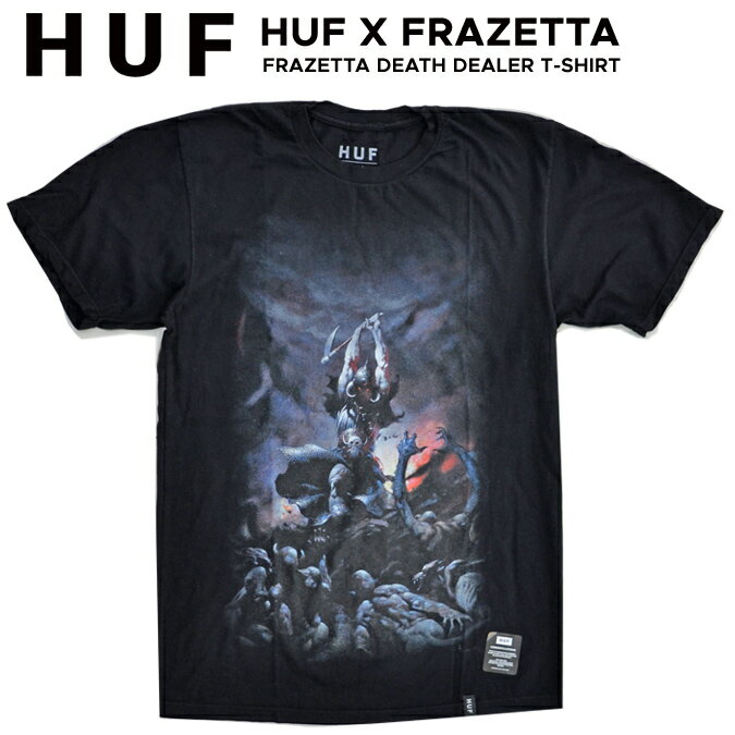 楽天NAKED-STORE【割引クーポン配布中】 HUF （ハフ） Tシャツ FRAZETTA DEATH DEALER S/S TEE 半袖 カットソー メンズ クルーネックTシャツ ティーシャツ ストリート スケート 【単品購入の場合はネコポス便発送】【RCP】【バーゲン】