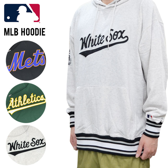 ڳݥ MLB ᥸㡼꡼١ܡ ֥饤 ѡ HOODIE SWEAT å Ĺµ ȥåץ  M-XL MB14765 ڤбۡRCP