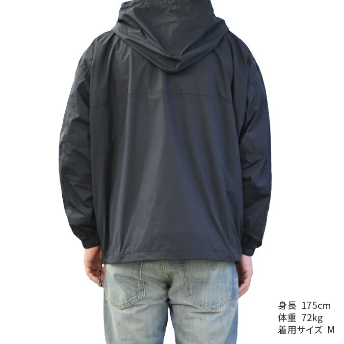 【割引クーポン配布中】 FIRST DOWN (ファーストダウン) ジャケット SOLOTEX MESH LINED ANORAK JACKET アノラックジャケット マウンテンパーカー ソロテックス アウター ブルゾン メンズ M-L ブラック F741002C 【あす楽対応】