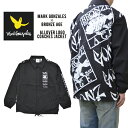 【割引クーポン配布中】 MARK GONZALES マーク・ゴンザレス ジャケット BRONZE AGE ブロンズエイジ COACHES JACKET コーチジャケット ナイロンジャケット M-XL ブラック メンズ 2G5-0922 【あす楽対応】【RCP】【バーゲン】