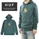 【割引クーポン配布中】 HUF ハフ パーカー TENDERLOIN ROSE CREST PULLOVER HOODIE フリース スウェット メンズ S-XL グリーン PF00211 【RCP】【在庫一掃】