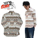 【割引クーポン配布中】 PRPS GOODS & CO. (ピーアールピーエス) AZTEC PRINT SHIRT シャツ 長袖シャツ カジュアルシャツ メンズ【あす楽対応】【RCP】【売り尽くし】