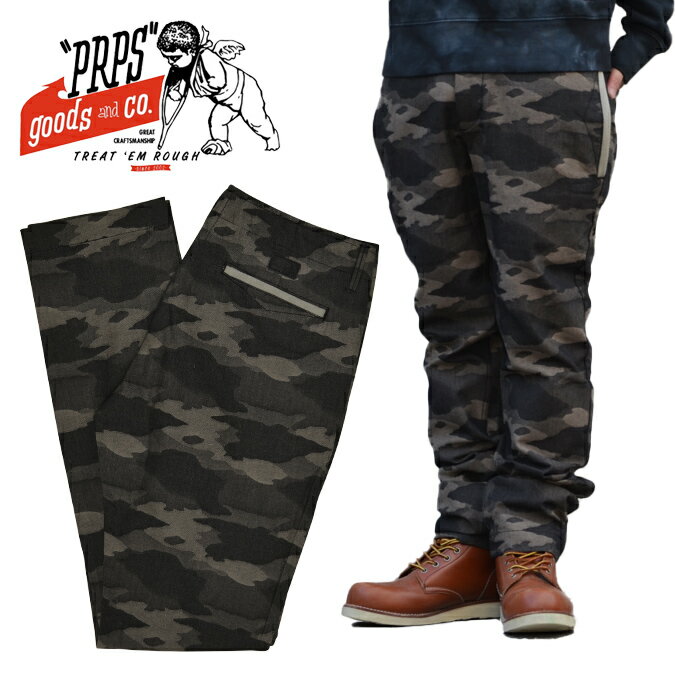 【割引クーポン配布中】 PRPS GOODS CO. (ピーアールピーエス) チノパンツ SPRINTS CHINO PANT 迷彩柄 ワークパンツ【RCP】【売り尽くし】