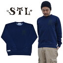 楽天NAKED-STORE【割引クーポン配布中】 STL エスティーエル Indigo Skull CrewNeck SweatShirts クルーネック トレーナー デニム スウェット 【バーゲン】【RCP】