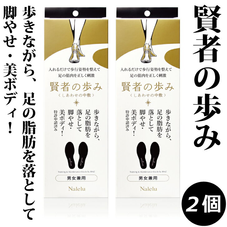 楽天Nalelu　楽天市場店賢者の歩み インソール 2個セット（Mサイズ 25.0-26.5cm） 中敷き 男女兼用 シークレットインソール かかと 歩行 土踏まず 立方骨 足裏 足底 ウォーキング トレーニング 衝撃吸収 足 脚 けが シューズ スニーカー　特許申請済【Nalelu（ナレル）公式】（1月中旬入荷予定）