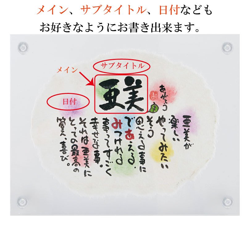 敬老の日 誕生日 結婚祝い 名前ギフト詩 ミニちぎり和紙(1〜2人用) 手書き 退職祝い お名前 ポエム 名前入りポエム ネームポエム 感謝 筆文字アート 紙婚式 夫婦 恋人 男性 友達 女性 両親 古希 傘寿 米寿 喜寿 卒寿 赤ちゃん 子供 名前の詩 アクリル おしゃれ