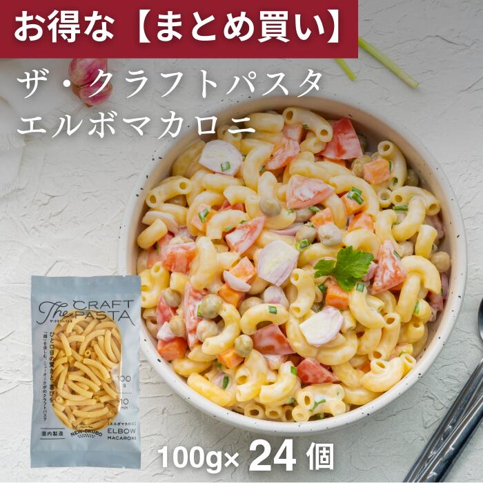 10％お得なまとめ買い！　ザ・クラフトパスタ エルボマカロニ（100g ）1ケース（24袋入り）