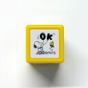 スヌーピーミニスタンプ浸透印 はんこ E:2204-011 スヌーピー ウッドストック OK オッケー 風船 Snoopy Mini self-inking stamp ブラック 黒色 こどものかお KODOMO NO KAO (メール便可 )