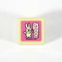 がなはようこミニ浸透印 スタンプ はんこ 0549-009 ウサギ GOOD グッド ぐっど 大の字 うさぎ rabbit ラビット 全身 評価 先生 職場 会社 学校 塾 pink ピンク 桃色 こどものかお KODOMO NO KAO (メール便可!!)