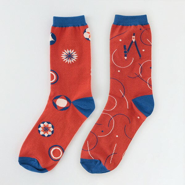 GARAPAGOSOCKS 靴下 [コンパス] GP-026 くつ下 1組 布製品 鉛筆用 文具 線 円 ガラパゴスソックス gift..