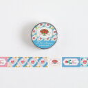 flor choose フロルチューズ マスキングテープ MaskingTape FC-013 バラ 幅15mm×5m てーぷ 薔薇 ばら rose ローズ 花 flower フラワー コラージュ モダン レトロ タイルデザイン ポップ 日本 ROMANTIC MODERN グリーンフラッシュ GreenFlash (メール便可 )