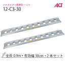 アルミブリッジ 日軽 標準型 アングルフックタイプ/ゴムクローラ・乗用タイヤ用 1.2トン/セット 12-C3-30