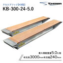 アルミブリッジ 昭和 KB-300-24-5.0 5.0t(5t) ツメ式 全長3000/有効幅240(mm) 2本 組