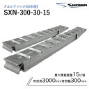 アルミブリッジ 昭和 SXN-300-30-15 15トン(15t) ツメ式 全長3000/有効幅300(mm) 2本 組