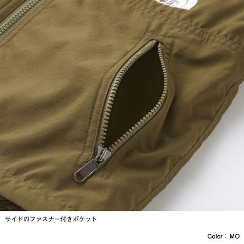 THE NORTHFACE ノースフェイスコンパクトノマドジャケット（キッズ）Compact Nomad JacketカラーFDフェデットローズ　ピンク　子供用　防寒ジャケット　軽量　撥水　NPJ72036FD