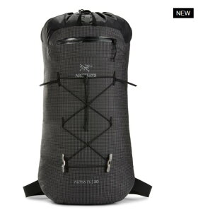 ARC'TERYX　アークテリクスAlpha FL 30　アルファFL30L　防水ザック　バックパック　リュックアタックザック　クライミングパック　ブラック　黒　アルパインテクニカルザック　623555101987