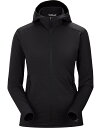 ARC'TERYXアークテリクス L07828700Kyanite LT Hoody W's カイヤナイト LT フーディ ウィメンズBLACK黒ポーラテック/登山/トレッキング/カジュアル薄手フリース ジャケット