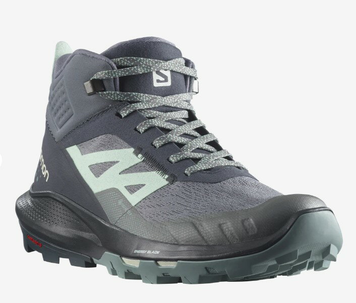 ★SALOMON サロモン OUTpulse Mid GTX WS アウトパルスミッドGTX WS ウィメンズ/軽量ハイキングシューズ GORE-TEXミドルカット Ebony / Quiet Shade / Ebony レディース